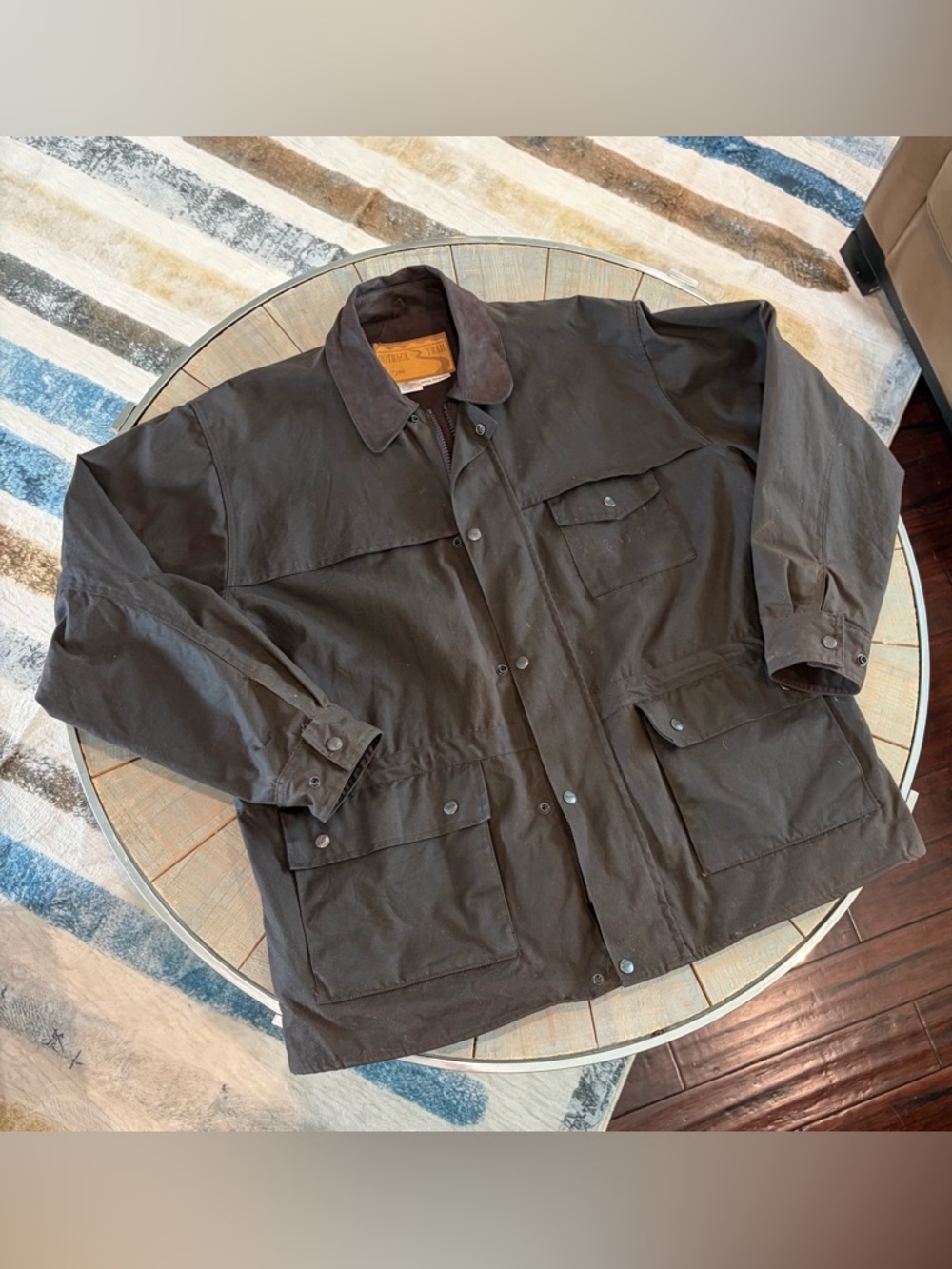 Foxfire Outback Trail “Aussie Pathfinder” jacket, waxed oilskin - Size Large.